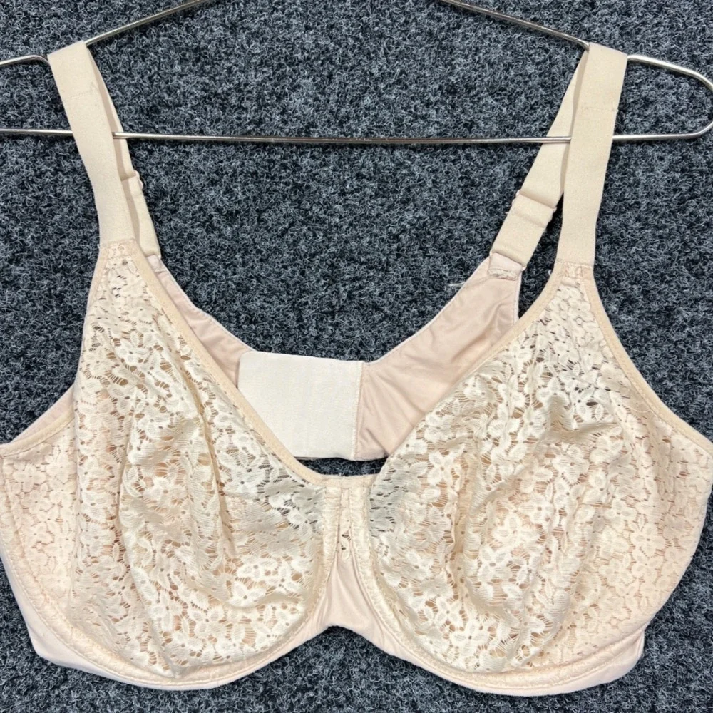 Chantelle C Magnifique Seamless Unlined Minimizer Bra 40DD Nude Lace 1891